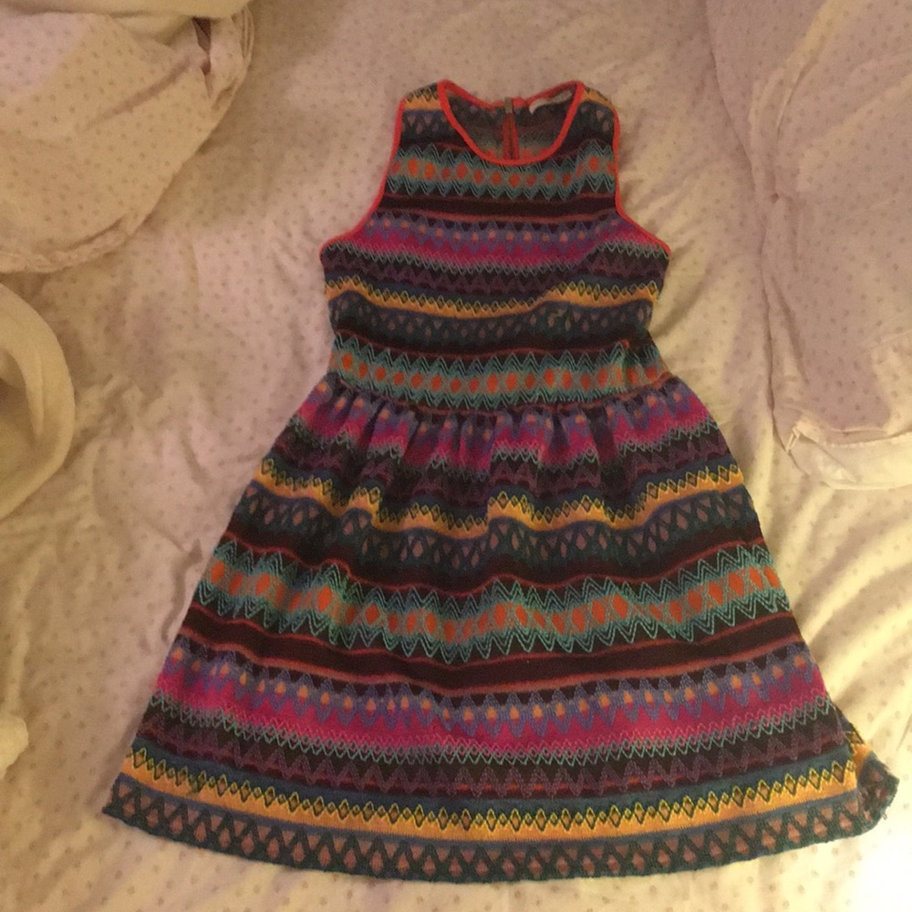 Mustard seed patterned dress